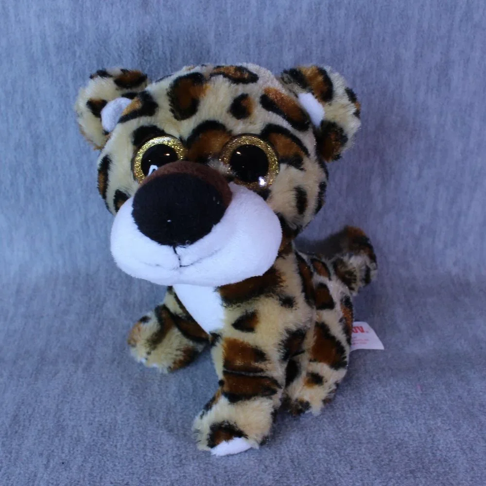Hug & Luv CHEETAH Plush‎ Spotted Big Glitter Eyes 7